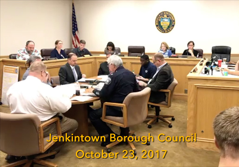 Jenkintown Borough Council Meeting October 23, 2017